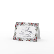 クリスマスホリーベリーグリーティ素朴ング企業の