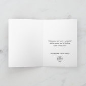 クリスマスホリーベリーグリーティ素朴ング企業の シーズンカード (内部)