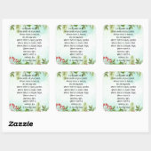 クリスマスホリーベリーセントフランシス祈りの言葉 スクエアシール (シート)