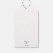 クリスマスホリーベリートピアリーロビンズエッグブルー ギフトタグ (裏面)