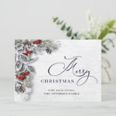 クリスマスホリーベリーパイングリーティ素朴ング シーズンカード (スタンド正面)