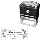 クリスマスホリーベリーファミリーネーム差出人住所 セルフインキングスタンプ (インサイチュ)