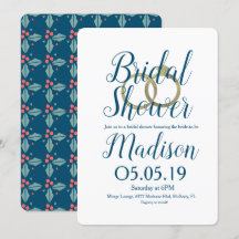 クリスマスホリーベリーフォイルリングや輪ブライダルシャワー