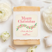 クリスマスホリーベリーホームメイドフードホリデーベーキング スクエアシール