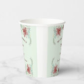 クリスマスホリーベリー植物性常緑樹 紙コップ (右)