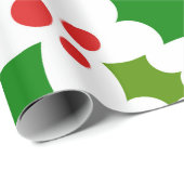 クリスマスホリーベリー ラッピングペーパー (ロールコーナー)