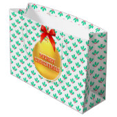 クリスマスホリーベリー ラージペーパーバッグ (裏面アングル)