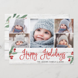クリスマスホリーベ素朴リー5 PHOTO Greeting シーズンカード