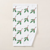 クリスマスホリーホリデーデコールギフトバスタオルセット バスタオルセット (ハンドタオル)