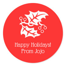 クリスマスホリーホリデーレッドホワイト4ヘレン