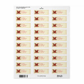 クリスマスホリーモノグラムM ラベル (フルシート)