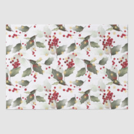 クリスマスホリーライトガーランドティッシュペーパー 薄葉紙