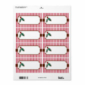 クリスマスホリーラベル ラベル (フルシート)