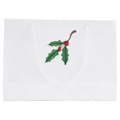 クリスマスホリーラージ抱き枕 ラージペーパーバッグ (裏面)