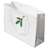 クリスマスホリーラージ抱き枕 ラージペーパーバッグ (裏面アングル)