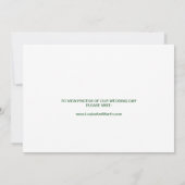 クリスマスホリーリースの駆け落ち発表 案内状 (裏面)