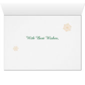 クリスマスホリーリースをパーソナライズ、雪片 (内部横(下))