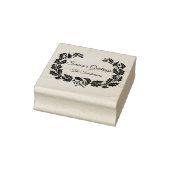 クリスマスホリーリースシーズンズグリーティングカスタム ラバースタンプ (スタンプ)