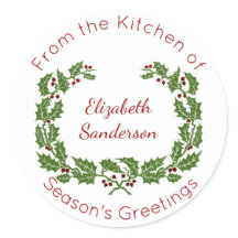 クリスマスホリーリースホームベーキング