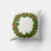 クリスマスホリーリース クッション (裏面)