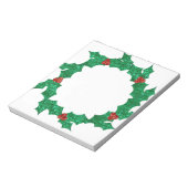 クリスマスホリーリース ノートパッド (回転)
