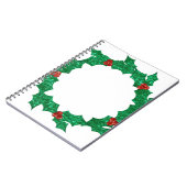 クリスマスホリーリース ノートブック (左側)