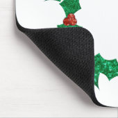 クリスマスホリーリース マウスパッド (コーナー)