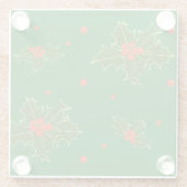 クリスマスホリーレッドベリー ガラスコースター (裏面)