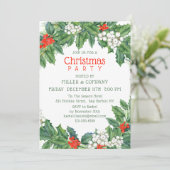 クリスマスホリー企業のフローラパーティー 招待状 (スタンド正面)