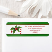 クリスマスホリー住所 シール (インサイチュ)