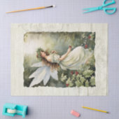 クリスマスホリー妖精パインフォレストラスティックバーンウッド 薄葉紙 (クラフト)