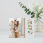 クリスマスホリー引っ越しました休日の引越し写真 ポストカード (スタンド正面)