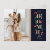 クリスマスホリー引っ越しました休日の引越し写真 ポストカード (正面)