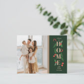 クリスマスホリー引っ越しました休日の引越し写真 ポストカード (スタンド正面)