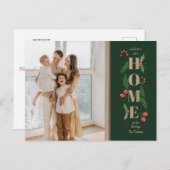 クリスマスホリー引っ越しました休日の引越し写真 ポストカード (正面/裏面)