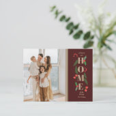 クリスマスホリー引っ越しました休日の引越し写真 ポストカード (スタンド正面)