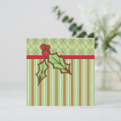 クリスマスホリー招待状 招待状 (スタンド正面)