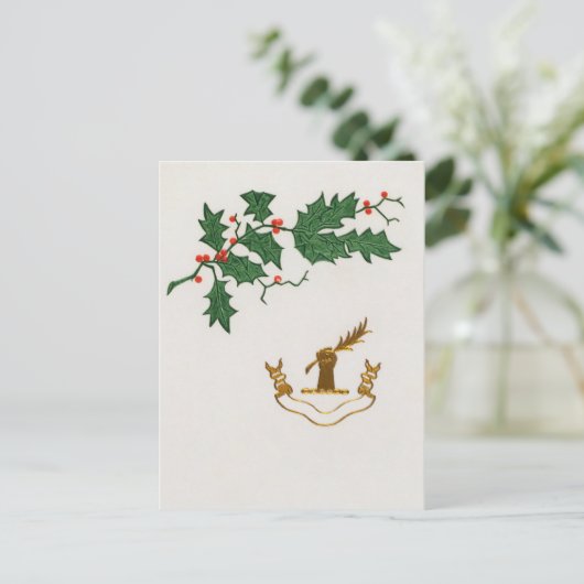 クリスマスホリー支店の休日はがき シーズンポストカード (スタンド正面)