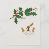 クリスマスホリー支店の休日はがき シーズンポストカード (正面)