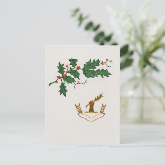 クリスマスホリー支店の休日はがき シーズンポストカード (スタンド正面)