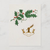 クリスマスホリー支店の休日はがき シーズンポストカード (正面)