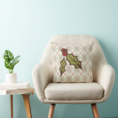 クリスマスホリー枕 クッション (椅子)