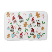 クリスマスホリー格言 バスマット (正面)
