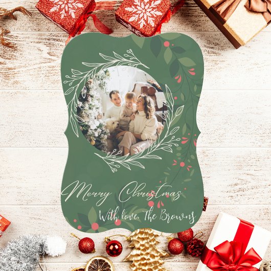 クリスマスホリー植物緑の写真海軍