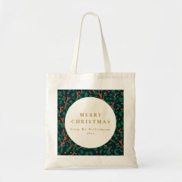 クリスマスホリー植物緑カスタム園 トートバッグ