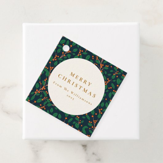 クリスマスホリー植物緑カスタム園 フェイバータグ (インサイチュ)