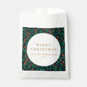 クリスマスホリー植物緑カスタム園 フェイバーバッグ (正面)