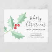 クリスマスホリー移動 案内ポストカード (正面)