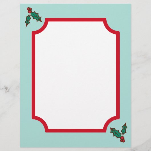 クリスマスホリー紙 (正面)