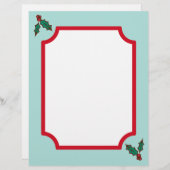 クリスマスホリー紙 (正面/裏面)